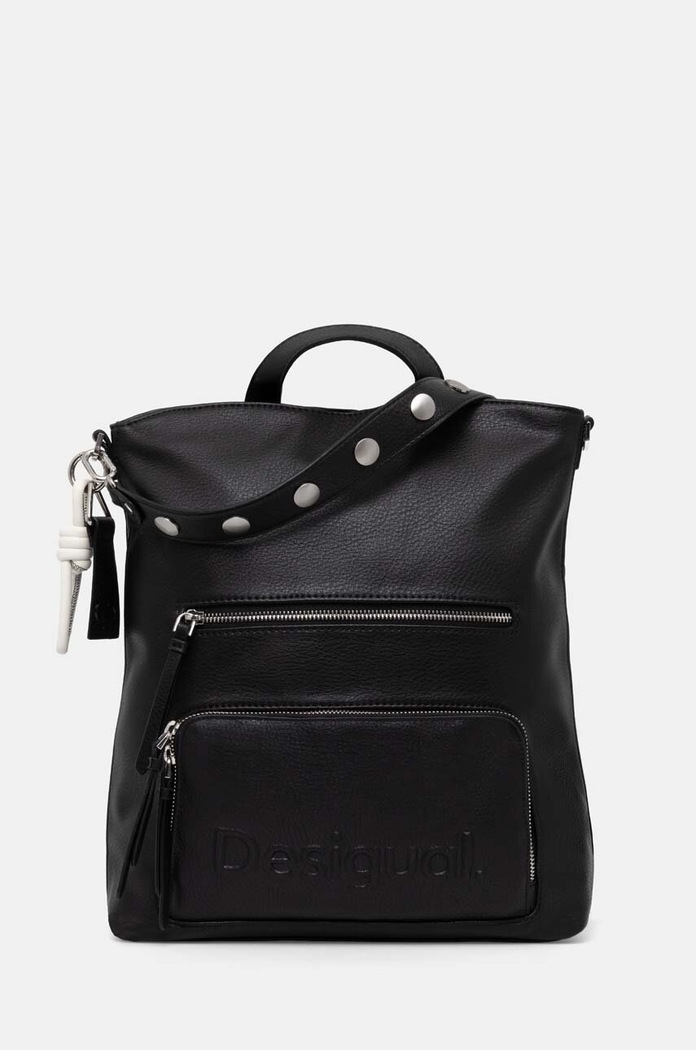 Раница Desigual HALF LOGO FW24 PRETO изкуствен черен 24WAKP03