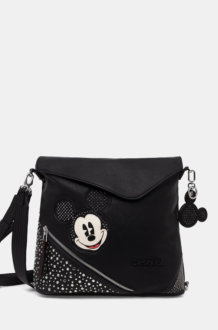 Ruksak Desigual MICKEY STUDSTYLE JER nášivka čierna 24WAKP21