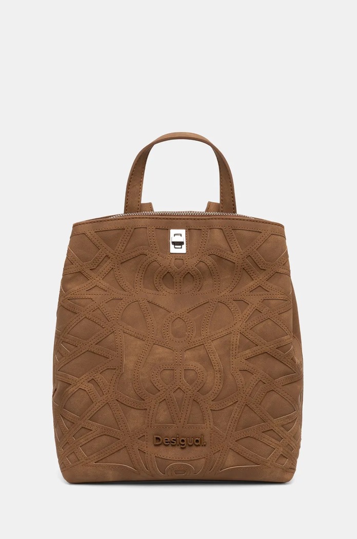 Σακίδιο πλάτης Desigual OASIS SUMY MINI συνθετικό καφέ 24WAKP25