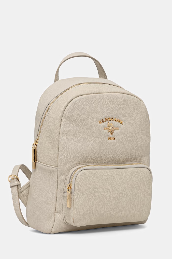 U.S. Polo Assn. σακίδιο γυναικείο από απομίμηση δέρματος Stanford BIUSS6211WVP μπεζ SS26