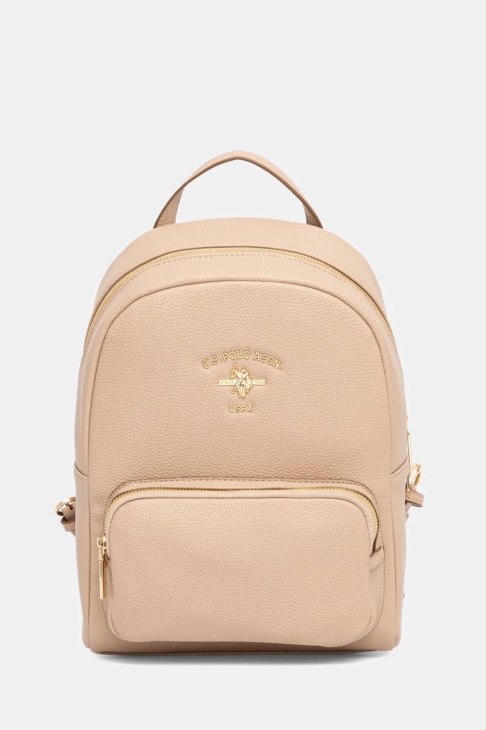 U.S. Polo Assn. plecak damski z imitacji skóry Stanford beżowy BIUSS6211WVP