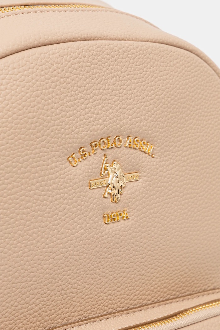 U.S. Polo Assn. plecak damski z imitacji skóry Stanford beżowy BIUSS6211WVP