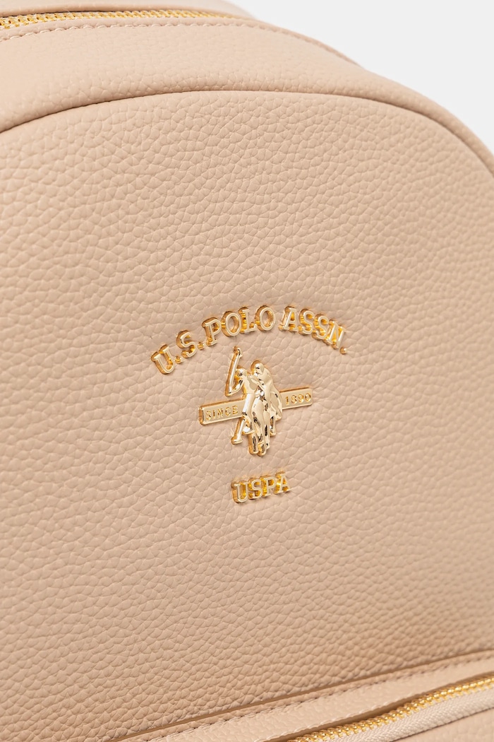 U.S. Polo Assn. plecak damski z imitacji skóry Stanford beżowy BIUSS6211WVP
