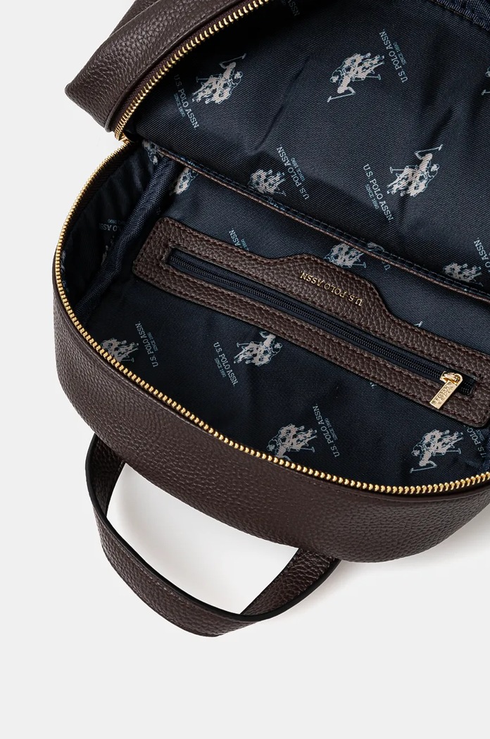 Plecak damski z imitacji skóry Stanford U.S. Polo Assn. brązowy BIUSS6211WVP