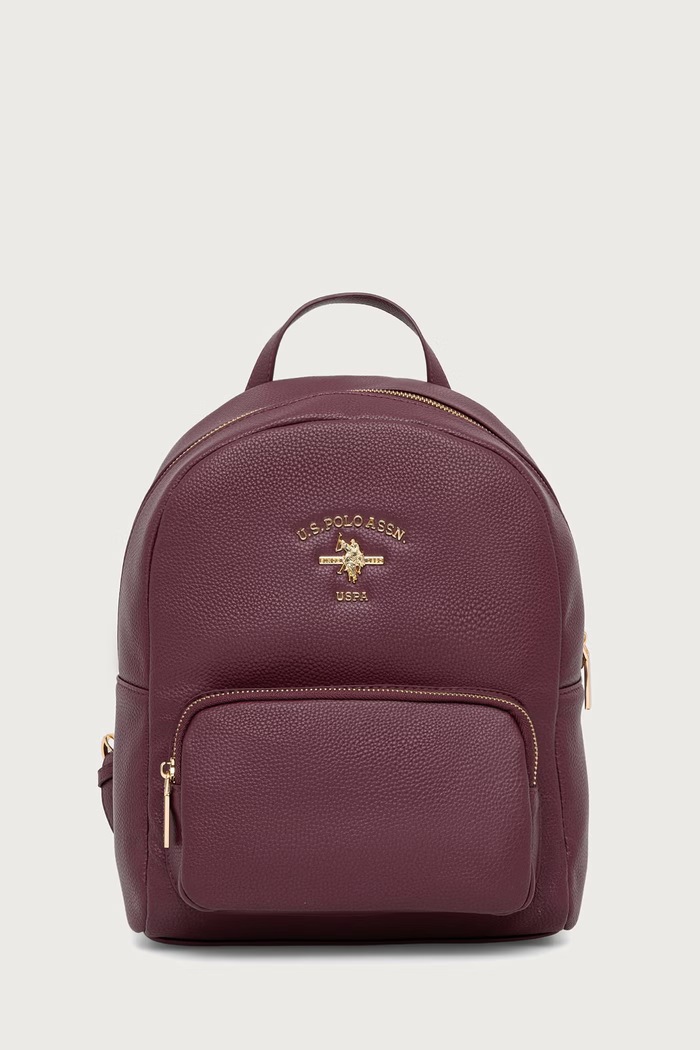 U.S. Polo Assn. Ruksak dámsky z imitácie kože Stanford červená BIUSS6211WVP
