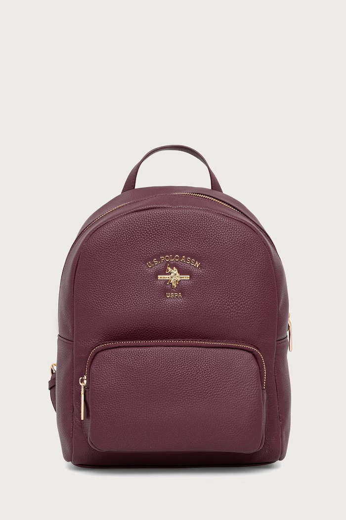 U.S. Polo Assn. Ruksak dámsky z imitácie kože Stanford červená BIUSS6211WVP
