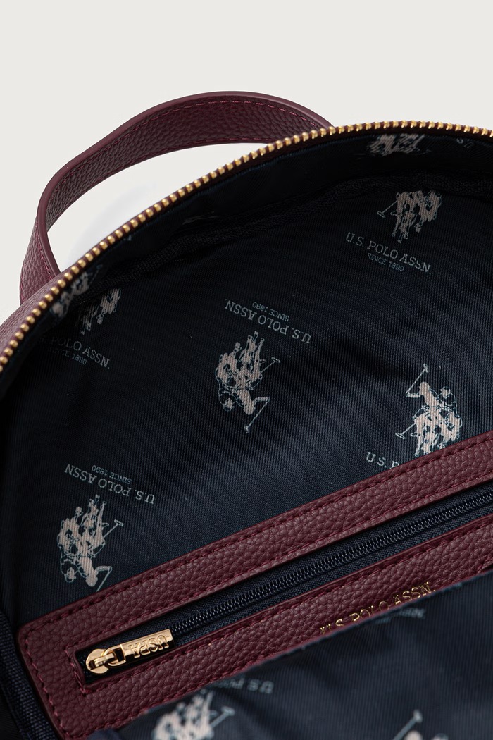 Ruksak dámsky z imitácie kože Stanford U.S. Polo Assn. červená BIUSS6211WVP