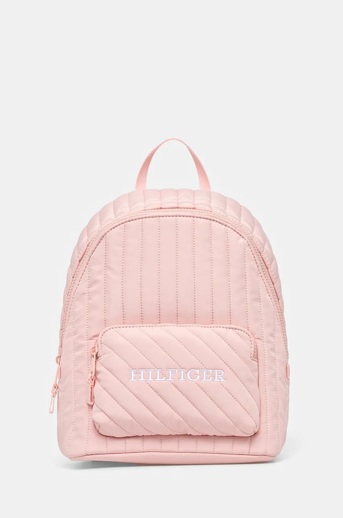 Dětský batoh Tommy Hilfiger nášivka růžová AW0AW17076.9BYH
