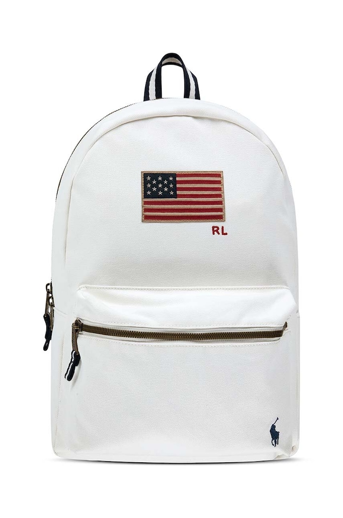 Dětský batoh Polo Ralph Lauren hladký béžová 9AR137