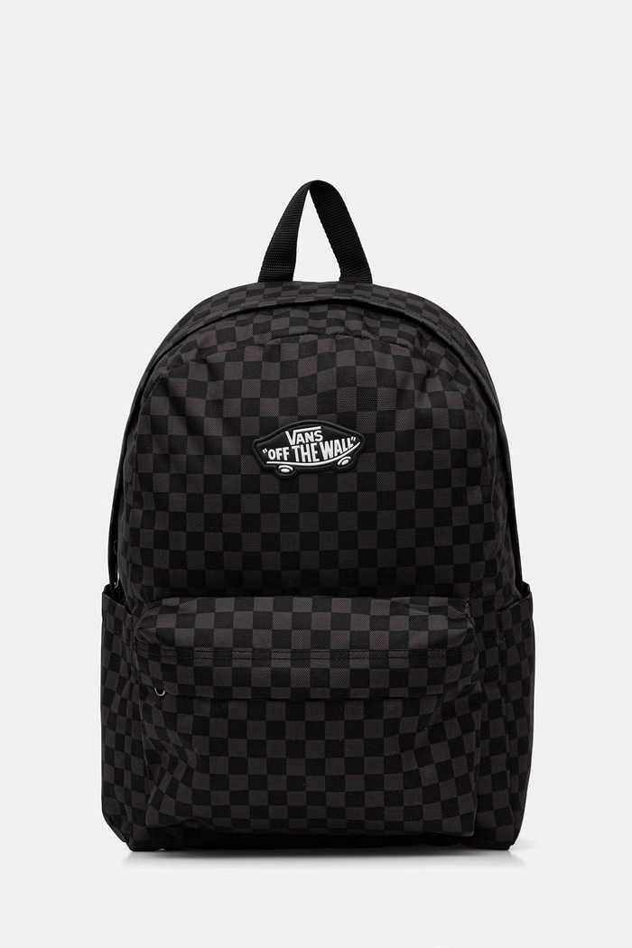 Vans gyerek hátizsák Old Skool Grom Check Backpack textil fekete VN000J3KBA51