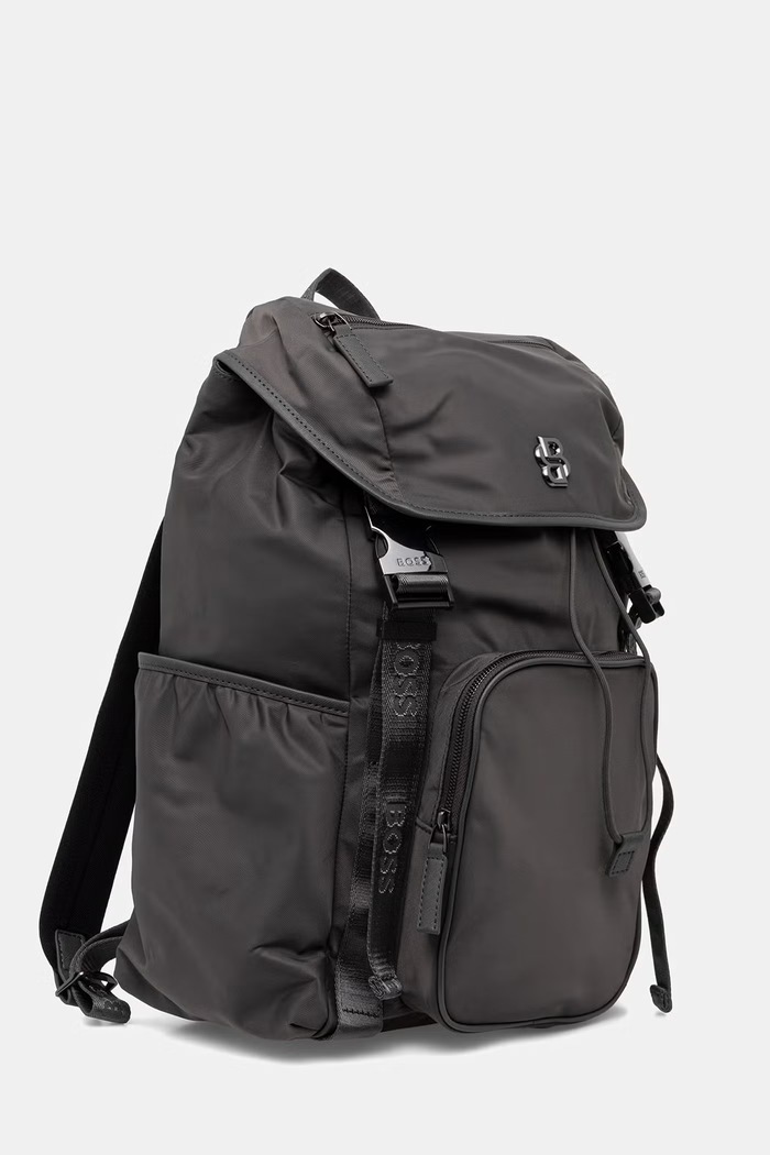 BOSS σακίδιο ανδρικό B_Icon_Backpack 50516809 γκρί SS26