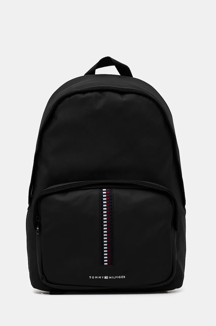 Раница Tommy Hilfiger изчистен черен AM0AM12732