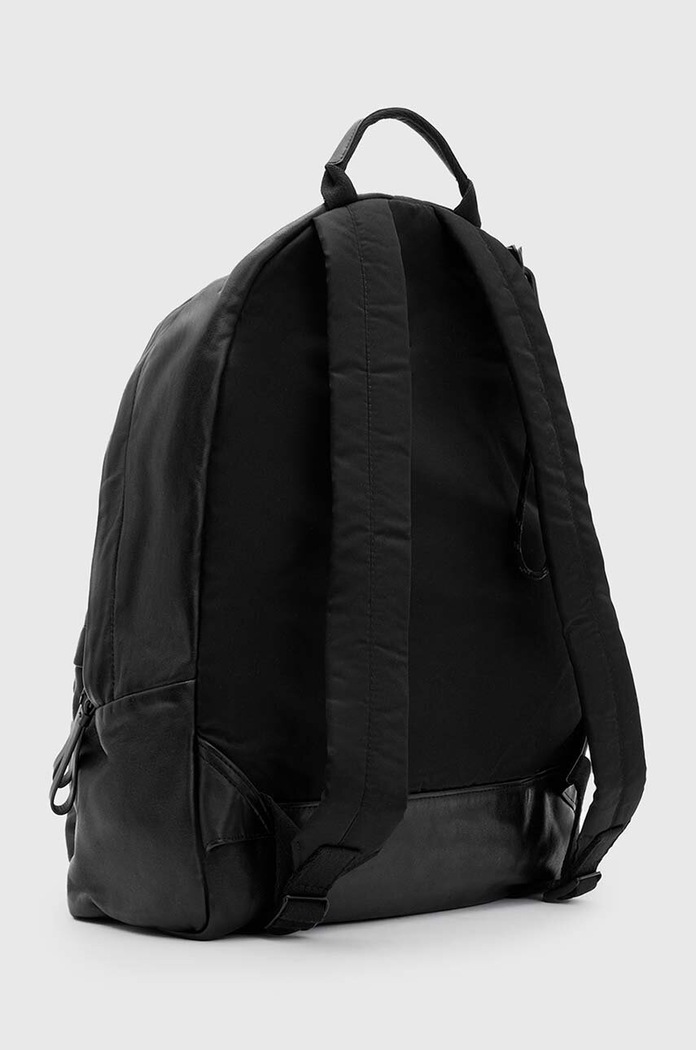 AllSaints Kožený ruksak AllSaints CARABINER BACKPACK M164XB čierna AW25