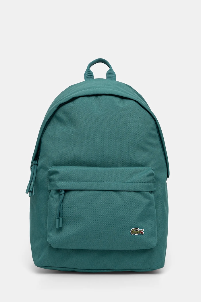 Ruksak Lacoste jednofarebný zelená NU4592NE