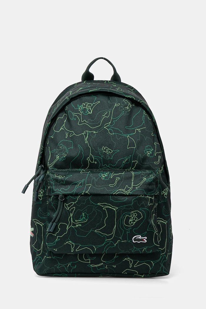 Batoh Lacoste vzorovaný zelená NU4693HN
