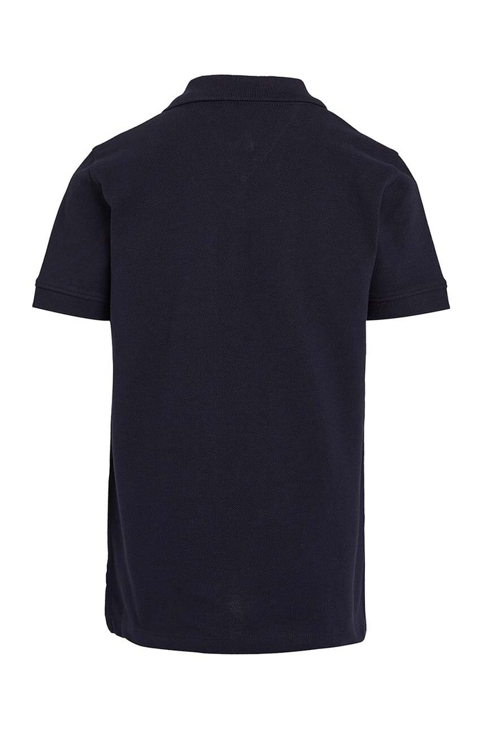Chlapec Detská bavlenná polokošeľa Tommy Hilfiger KB0KB09025.9BYH.128.176 tmavomodrá
