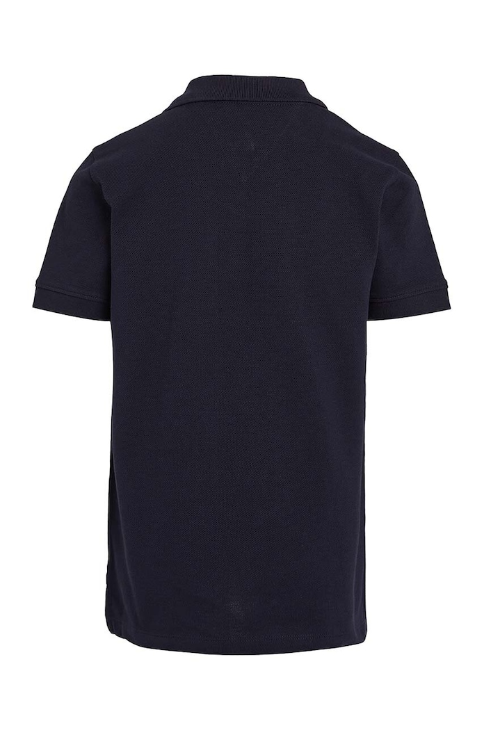 Chlapec Detská bavlenná polokošeľa Tommy Hilfiger KB0KB09025.9BYH.128.176 tmavomodrá