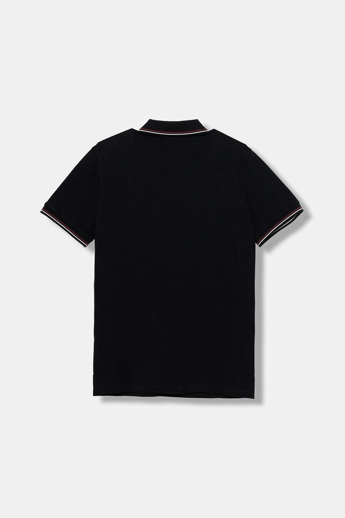 Детска тениска с яка Emporio Armani 8N4FB3.1JPTZ тъмносин AW25