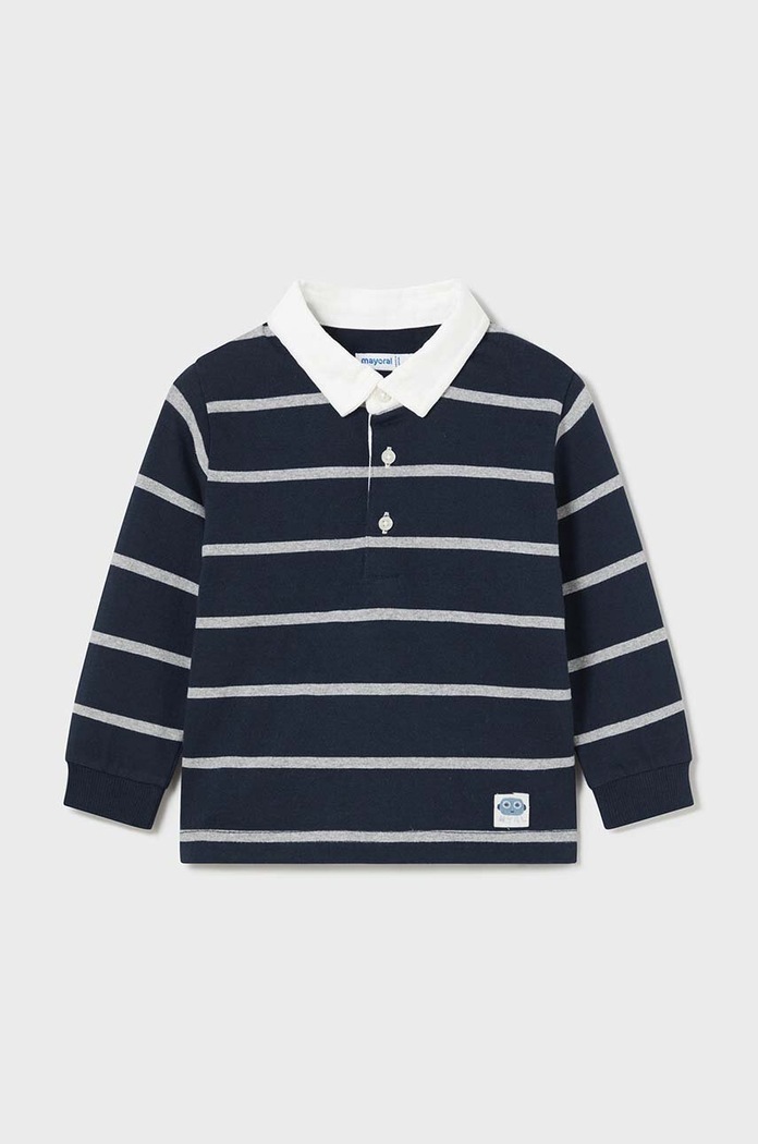 Dětské polo tričko Mayoral s elastanem námořnická modř 2185.3F.Baby.9BYH