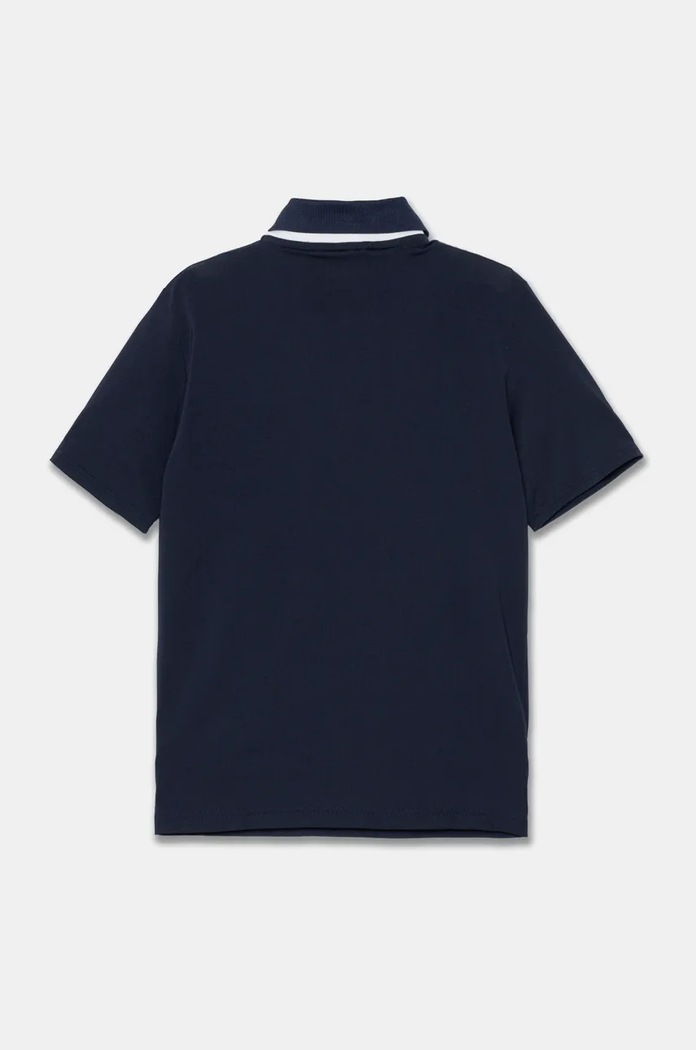 Παιδικό πουκάμισο πόλο Lacoste DJ7429 σκούρο μπλε AW24