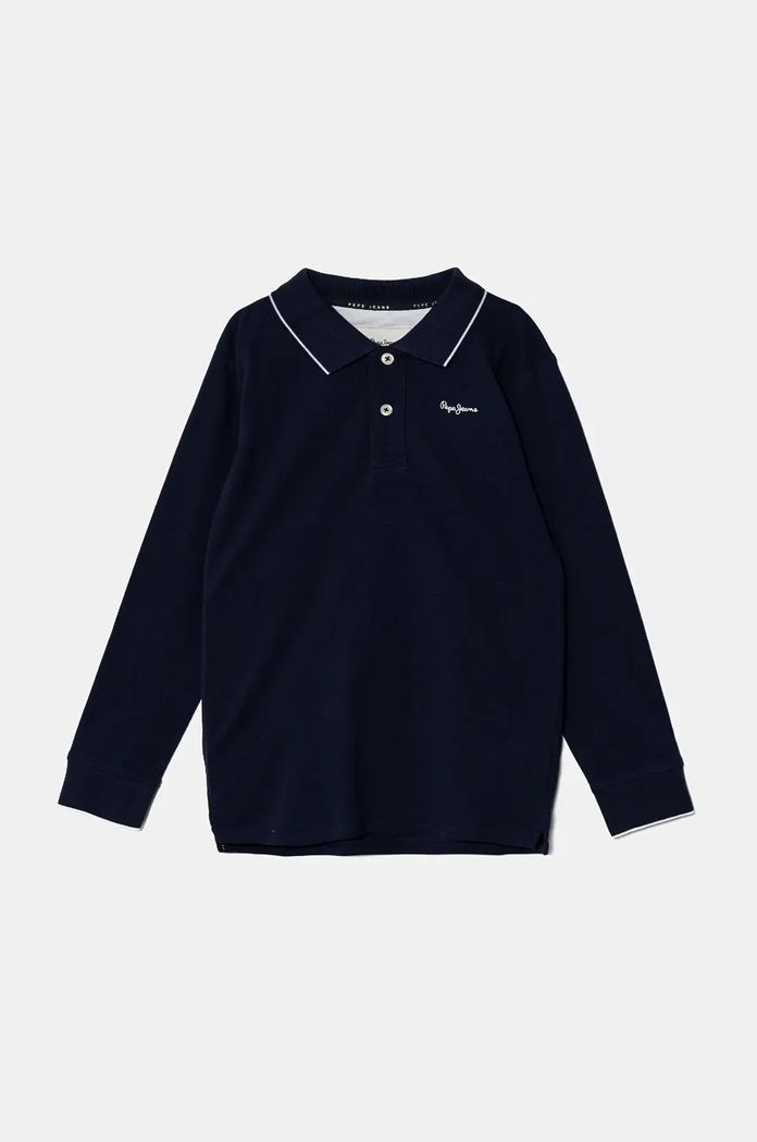 Otroška dolga majica Pepe Jeans NEW THOR LS Potisk mornarsko modra PB540968