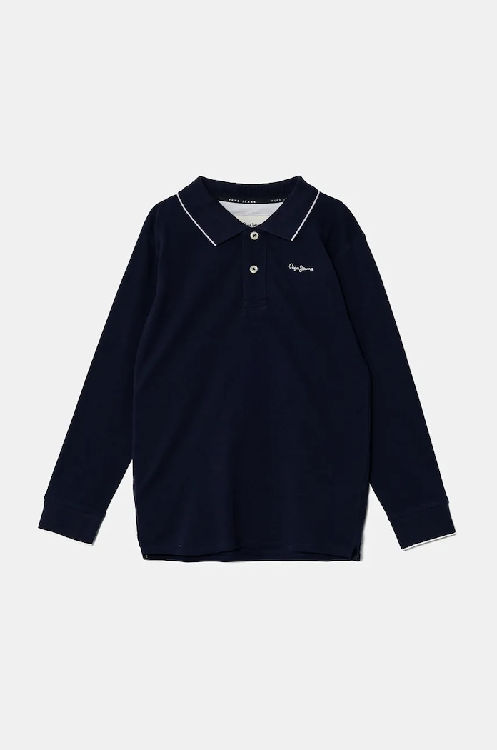 Otroška dolga majica Pepe Jeans NEW THOR LS Potisk mornarsko modra PB540968