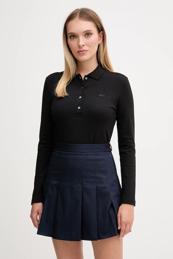 Lacoste longsleeve uni negru PF5464