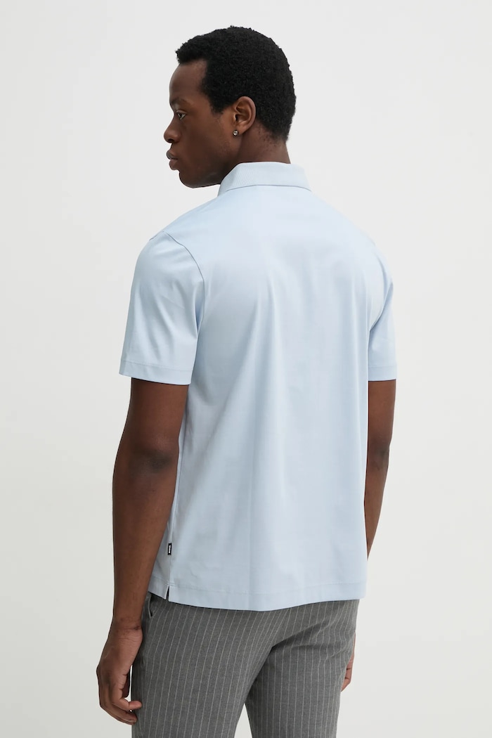 Îmbrăcăminte BOSS polo de bumbac C-Parris 01 50520297 albastru