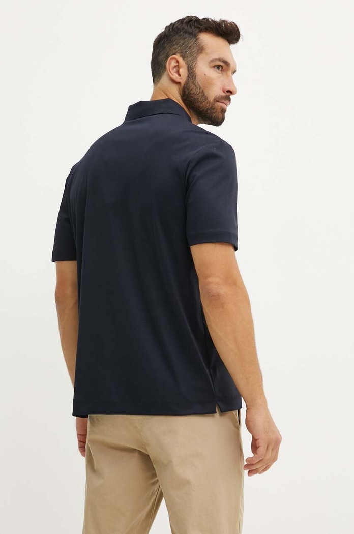 Bavlněné polo tričko BOSS C-Parris 01 50520297 námořnická modř AW25