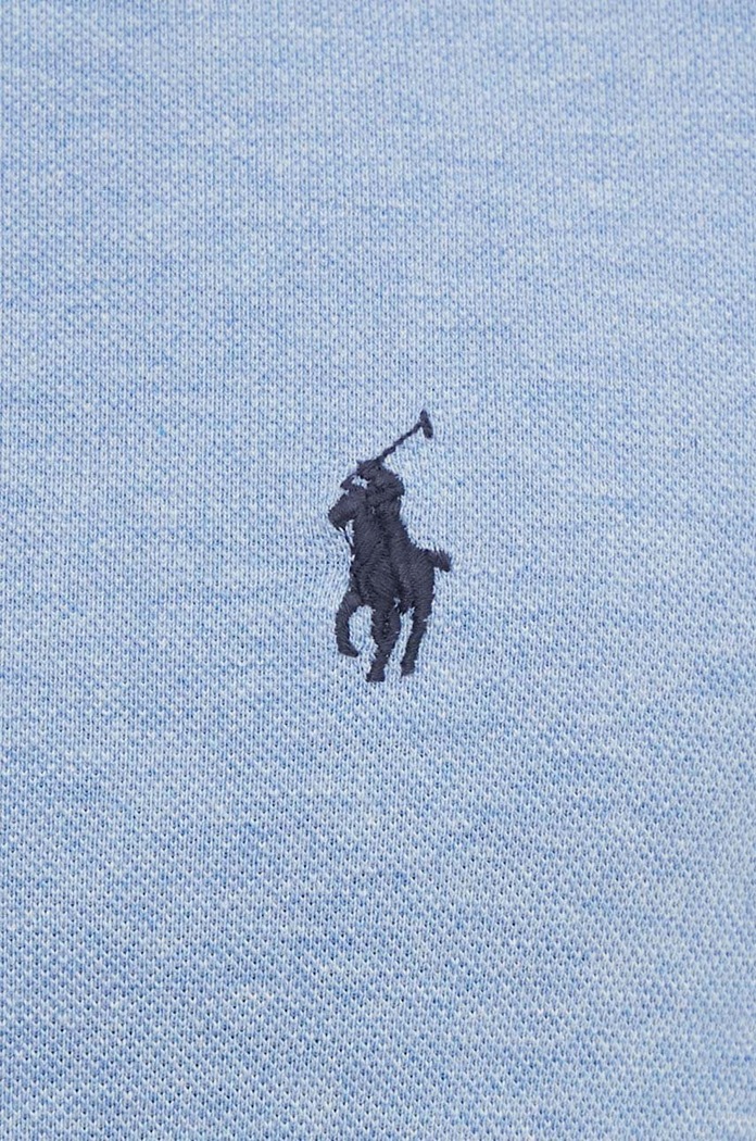 Bombažen polo Polo Ralph Lauren 710666998 modra