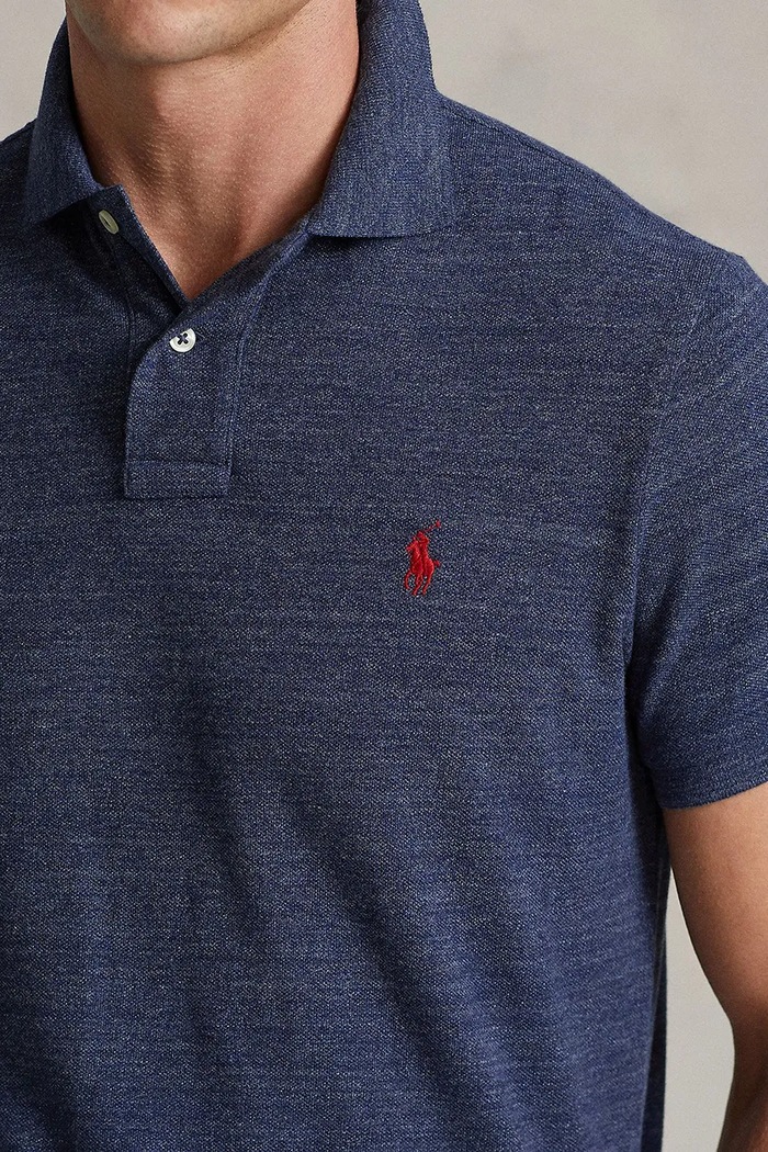 Bavlnené polo tričko Polo Ralph Lauren tmavomodrá 710666998