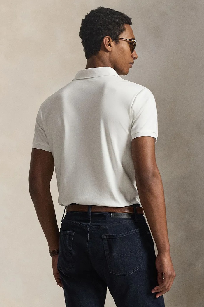Polo Ralph Lauren Polo męskie bawełniane 710713130 biały AA00