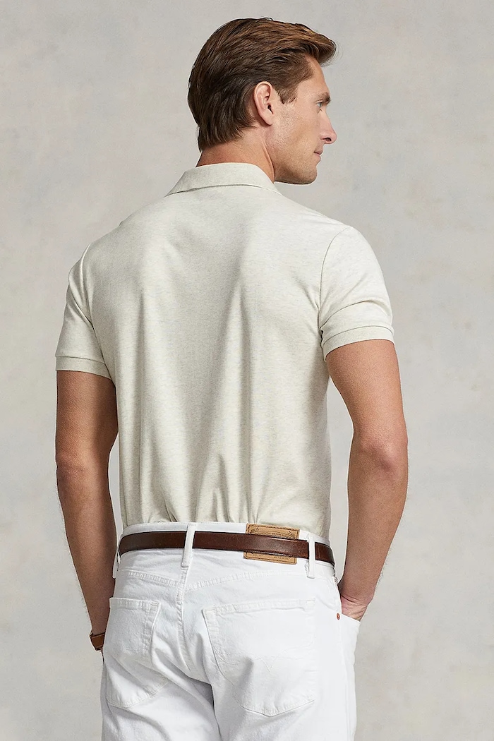 Bavlněné polo tričko Polo Ralph Lauren 710713130 bílá AA00