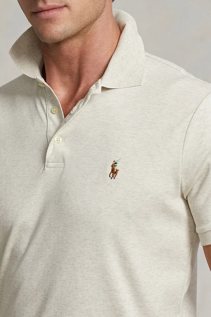Bavlněné polo tričko Polo Ralph Lauren 710713130 bílá