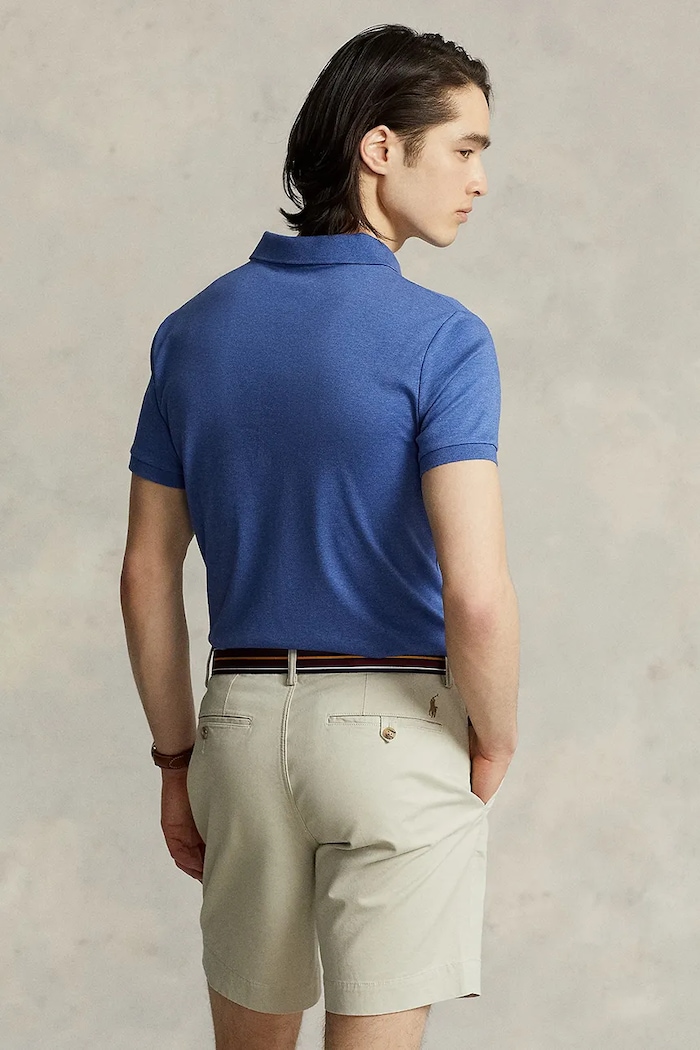 Bavlněné polo tričko Polo Ralph Lauren 710713130 modrá AA00