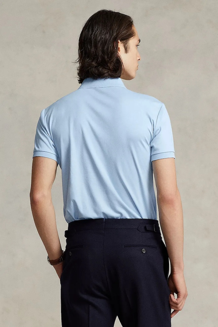 Polo Ralph Lauren polo de bumbac 710713130 albastru AA00