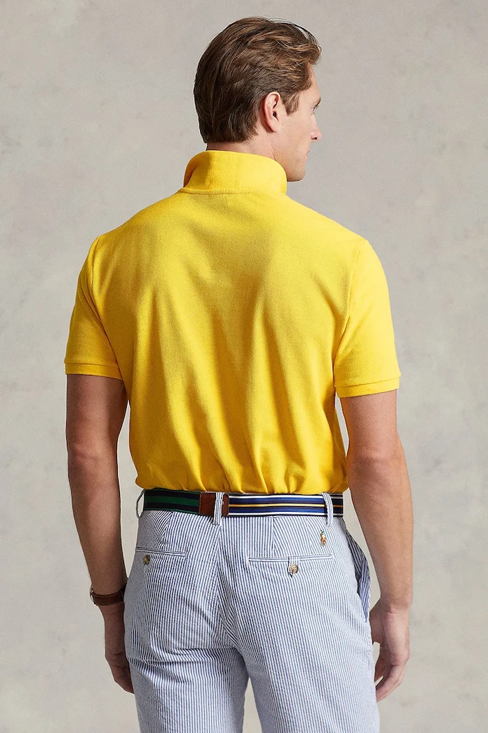 Polo Ralph Lauren polo bawełniane 710795080 żółty SS26