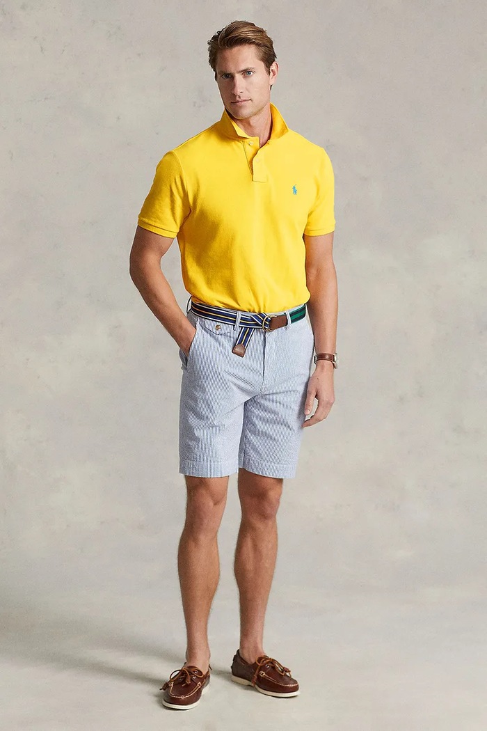 Odzież Polo Ralph Lauren polo bawełniane 710795080 żółty