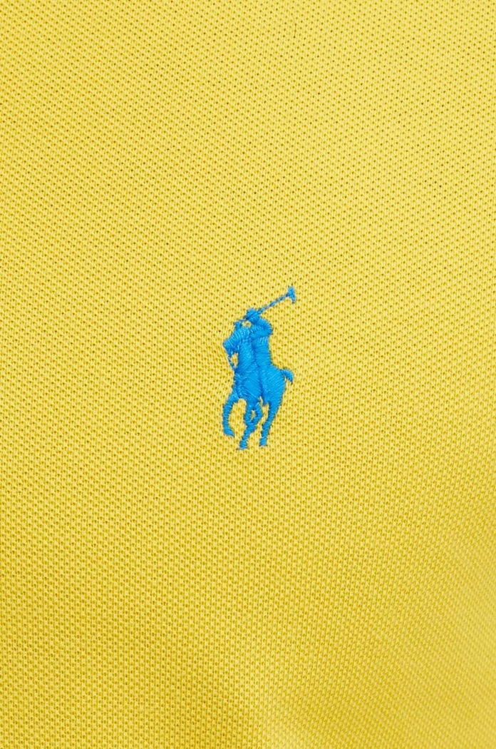 Pamučna polo majica Polo Ralph Lauren 710795080 zlatna