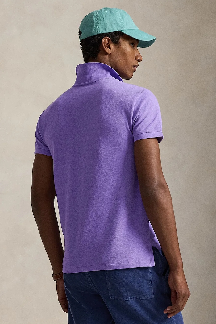 Bavlnené polo tričko Polo Ralph Lauren 710795080 fialová SS26