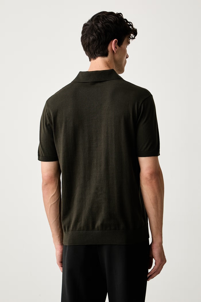 Oblečenie Armani Exchange úpletové polo tričko pánske bavlnené 8NZF5D.ZM3JZ zelená