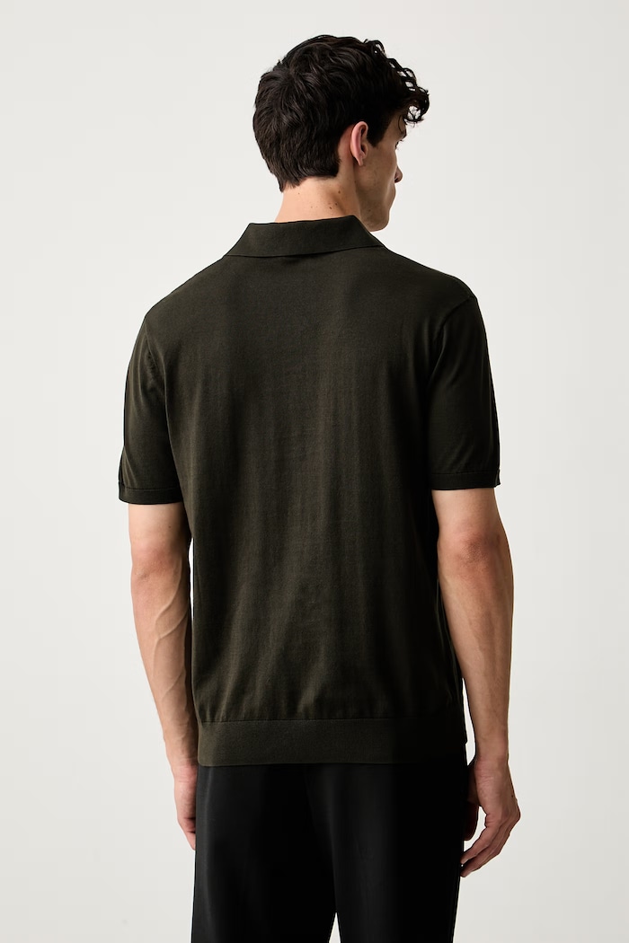 Oblečenie Armani Exchange úpletové polo tričko pánske bavlnené 8NZF5D.ZM3JZ zelená