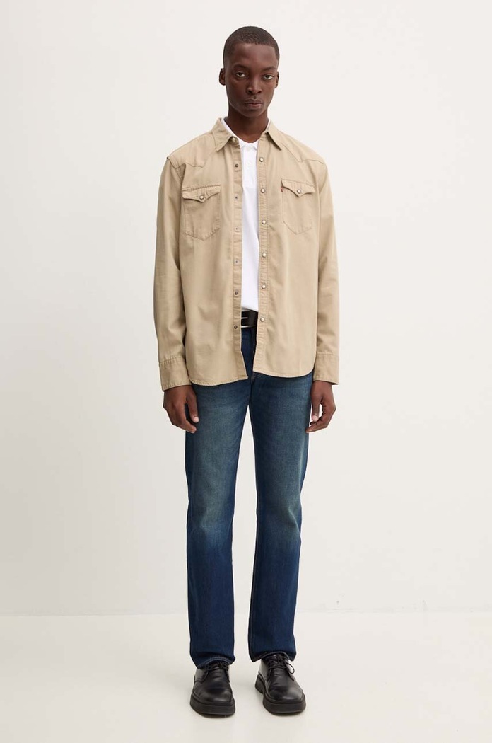 Bavlnené polo tričko Levi's A6735 biela AA00