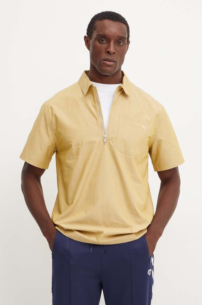 Bombažen polo Puma MMQ Bombaž bež 626642
