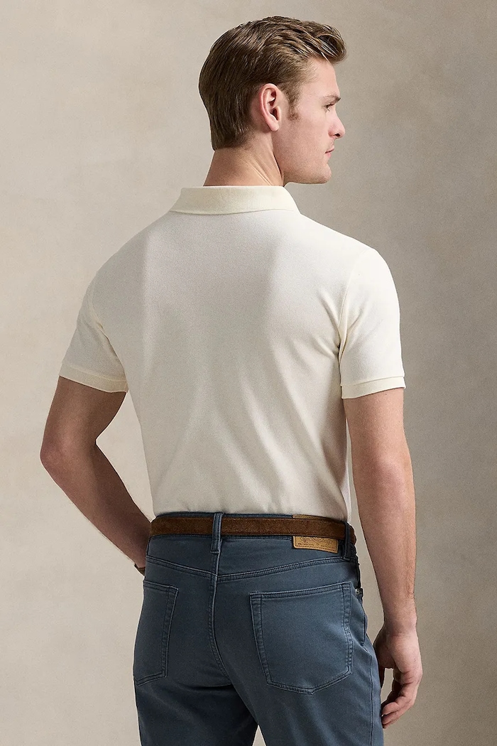 Polo Ralph Lauren polo bawełniane 710938137 beżowy SS25