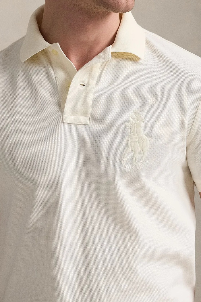 Polo Ralph Lauren polo bawełniane beżowy 710938137