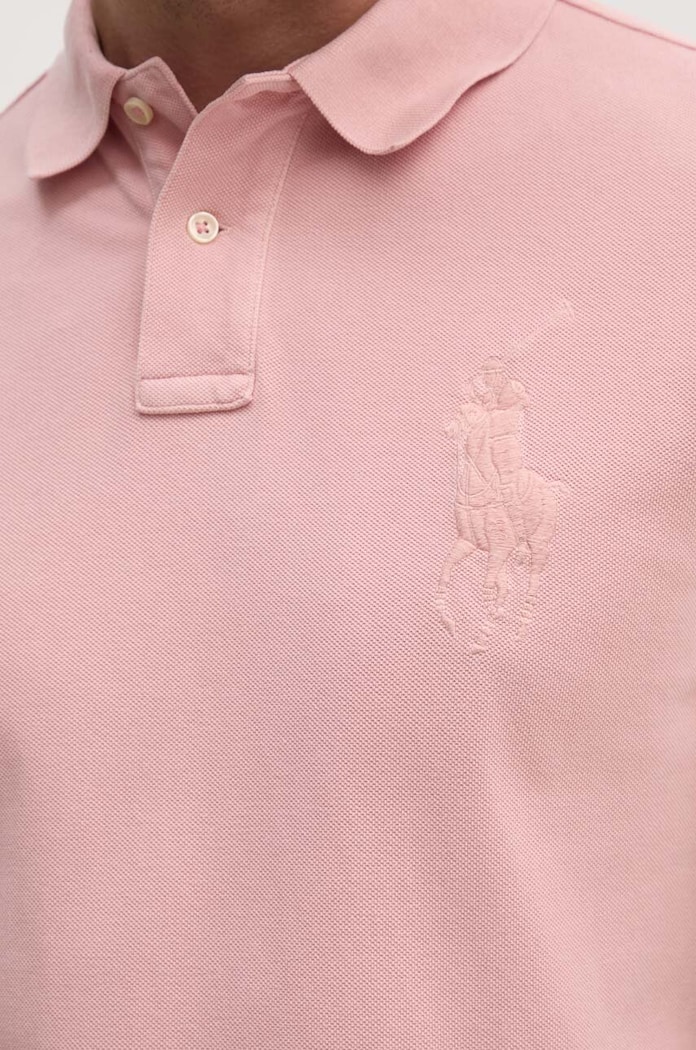 Polo Ralph Lauren polo de bumbac 710938137 roz
