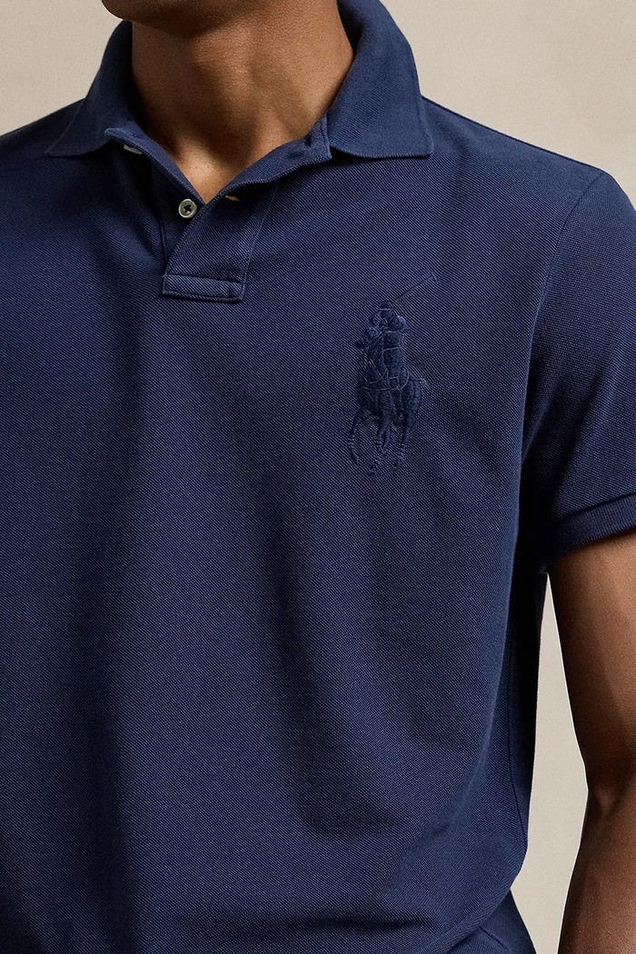 Бавовняне поло Polo Ralph Lauren темно-синій 710938137