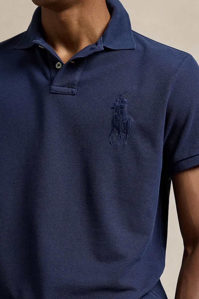 Бавовняне поло Polo Ralph Lauren темно-синій 710938137