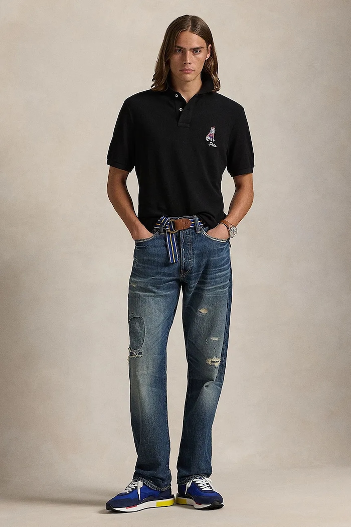 Clothing Polo Ralph Lauren cotton polo shirt 710953336 black